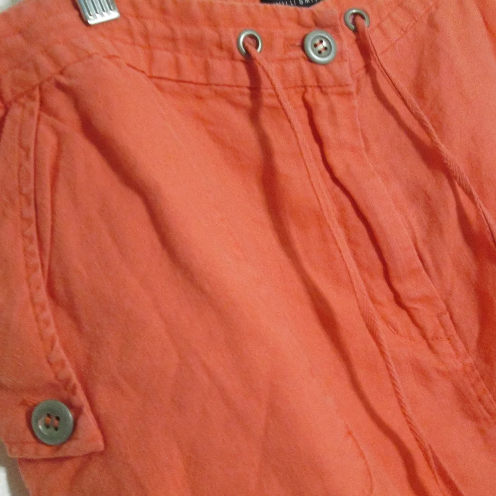 Linen Drawstring Waist Skirt Willi Smith